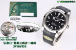 C Factory ROLEX Explorer 214270 Black Face Rubber Strap Watch 39 mm